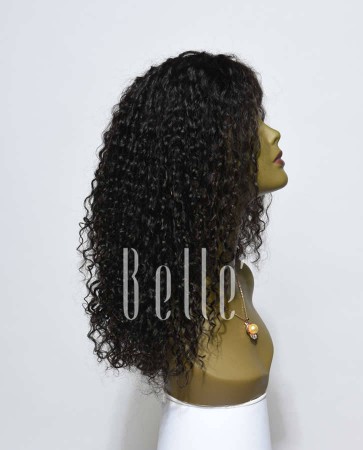 Swiss Lace Front Wigs 100% Premium Peruvian Virgin Hair 10mm Curl