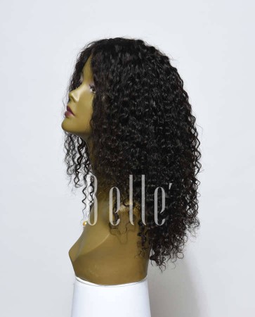 10mm Curl Silk Top Lace Front Wigs 100% Premium Malaysian Virgin Hair 