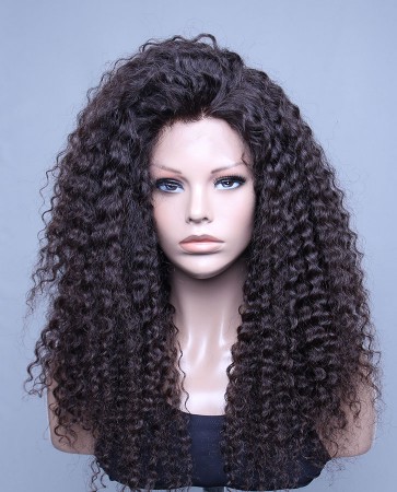 Deep Wave 100% High Quality Brazilian Virgin Hair Lace Front Wig 