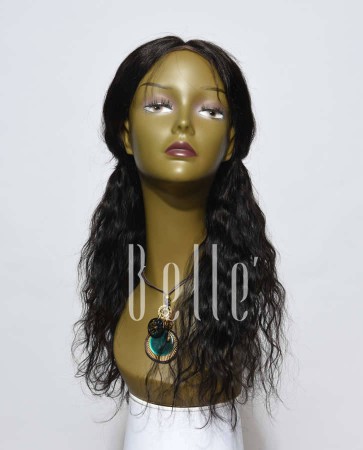 100% Premium Malaysian Virgin Hair Lace Front Wig 25mm Curl Easy Apply