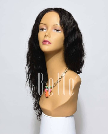 25mm Curl 100% Premium Malaysian Virgin Hair Silk Top Lace Front Wig 