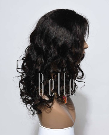 Beyonce Wave Most Popular Chinese Virgin Hair Silk Top Lace Front Wig 