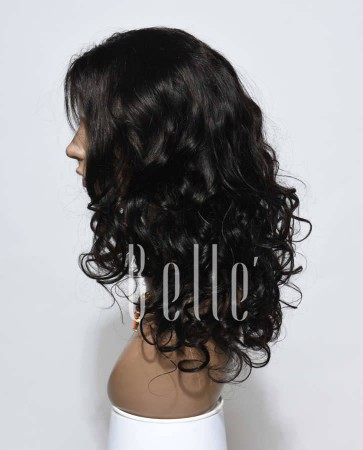 Beyonce Wave Most Popular Hairstyle Peruvian Virgin Hair Silk Top Lace Front Wig 