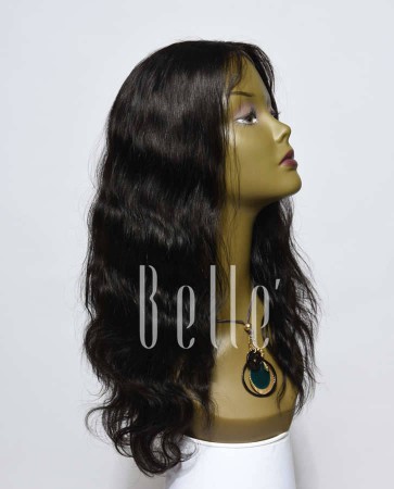 Body Wave 100% Premium Peruvian Virgin Hair Lace Front Wig With 4"x4" Silk Base Closure