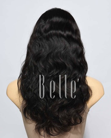 100% Premium Indian Remy Hair Silk Top Lace Front Wig Body Wave In Stock