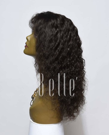 Brazilian Curl 100% Human Hair Malaysian Virgin Hair Silk Top Lace Front Wig Hot-selling