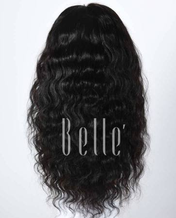 100% Best Human Hair Indian Virgin Hair Silk Top Full Lace Wig Deep Body Wave