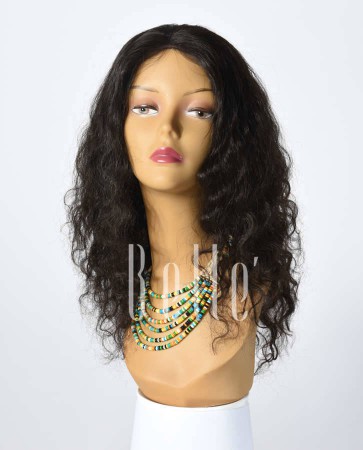 100% Best Human Hair Mongolian Virgin Hair Silk Top Full Lace Wig Deep Body Wave