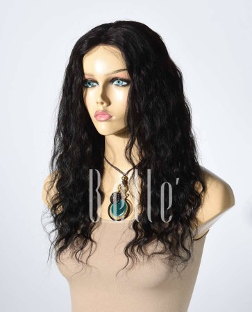 100% Best Human Hair Peruvian Virgin Hair Lace Front Wig Deep Body Wave