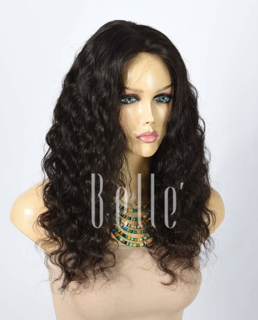 Deep Body Wave 100% Best Human Hair Chinese Virgin Hair Silk Top Lace Front Wig 