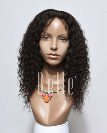 Deep Wave 100% Chinese Virgin Hair Lace Front Wig With Natural Looking Baby Hair