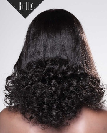 Half Spiral Curl Most Natural looking Silk Top Full Lace Wig Mongolian Virgin Hair