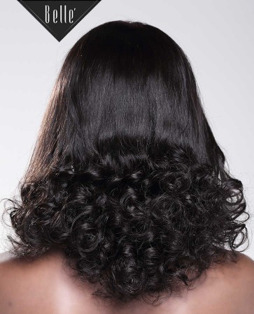 Half Spiral Curl Most Natural looking Silk Top Lace Front Wig Free Parting Brazilian Virgin Hair