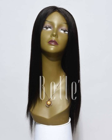 Best Seller Light Yaki 100% Premium Brazilian Virgin Hair Silk Top Full Lace Wig