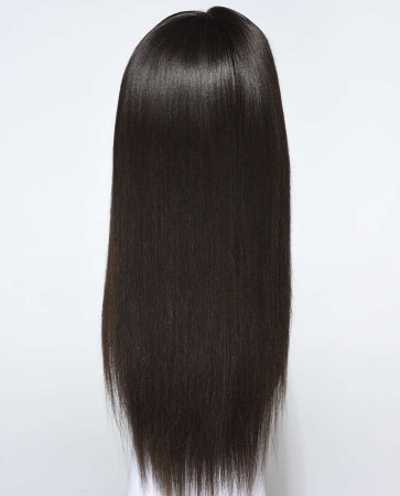 Glueless Full Lace Wigs Indian Remy Hair Light Yaki