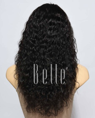 Natural Curl Top-quality Brazilian Virgin Hair Swiss Silk Top Full Lace Wig