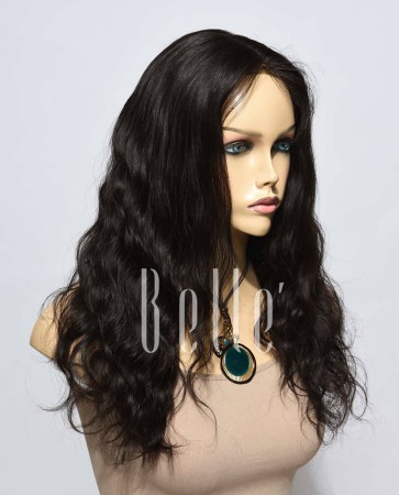 Affordable Lace Front Wig Natural Wave Best Mongolian Virgin Hair No Shedding