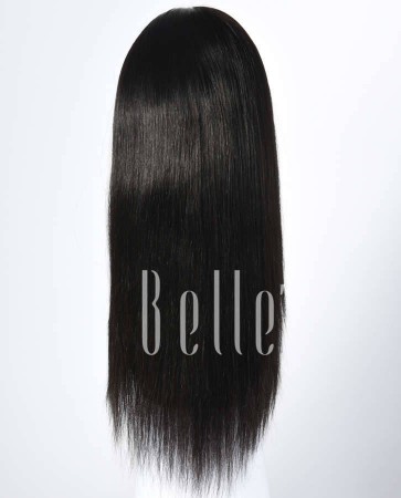 Silky Straight 100% Best Indian Remy Hair Silk Top Lace Front Wig In Stock