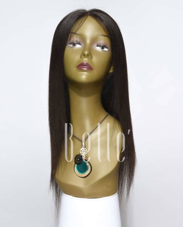 Silky Straight 100% Best Peruvian Virgin Hair Lace Front Wig In Stock