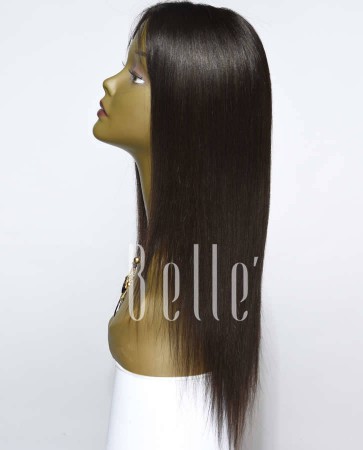 Silky Straight 100% Best Chinese Virgin Hair Lace Front Wig In Stock