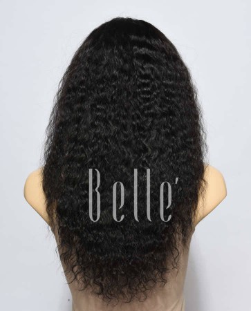 Spanish Wave Indian Virgin Hair Silk Top Lace Front Wig Free Parting