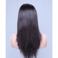 Silky Straight 100% Best Brazilian Virgin Hair Lace Front Wig In Stock