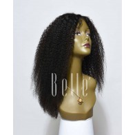 Afro Curl High Quality African American Wig Peruvian Virgin Hair Lace Front Wig