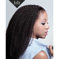 High Quality African American Wig Indian Remy Hair Silk Top Full Lace Wig Afro Curl 