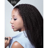 Afro Curl Chinese Virgin Hair Silk Top Full Lace Wig Specially For African American Women