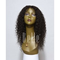 Deep Wave 100% Malaysian Virgin Hair Durable Lace Front Wig