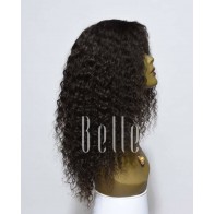 Deep Wave 100% Indian Virgin Hair Lace Front Wig Durable