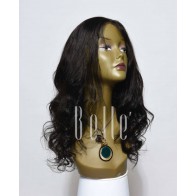 European Curly 100% Premium Unprocessed Peruvian Hair Lace Front Wig With Stretchable lace