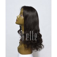 Half Spiral Curl Comfortable Swiss Lace Front Wig Mongolian Virgin Hair