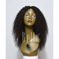 100% High Quality Human Hair Peruvian Virgin Hair Lace Front Wig Kinky Curl