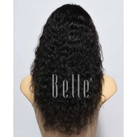 Natural Curl Top-quality Brazilian Virgin Hair Swiss Silk Top Full Lace Wig