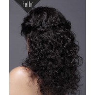 Natural Curl Top-quality Indian Virgin Hair Swiss Silk Top Full Lace Wig