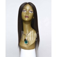 Silky Straight 100% Best Peruvian Virgin Hair Lace Front Wig In Stock
