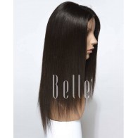 Silky Straight 100% Best Mongolian Virgin Hair Lace Front Wig In Stock