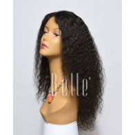 Spanish Wave Malaysian Virgin Hair Lace Front Wig Free Parting