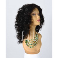 100% Premium Human Hair Malaysian Virgin Hair Lace Front Wig Spiral Curl