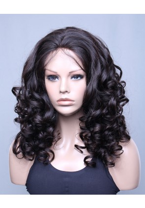 Most Popular Brazilian Virgin Hair Lace Front Wig Beyonce Wave Natural Black