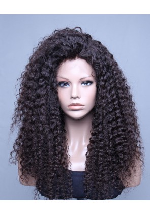 Deep Wave 100% High Quality Brazilian Virgin Hair Lace Front Wig 