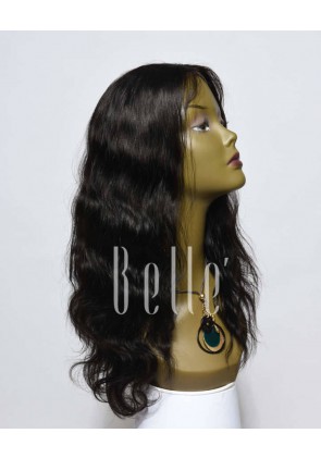 100% Premium Mongolian Virgin Hair Lace Front Wig Body Wave In Stock