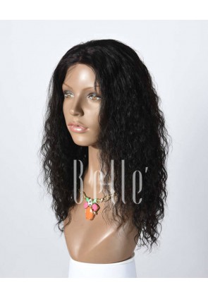 Brazilian Curl 100% Human Hair Malaysian Virgin Hair Lace Front Wig Hot-selling