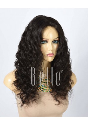 Deep Body Wave 100% Best Human Hair Chinese Virgin Hair Silk Top Lace Front Wig 