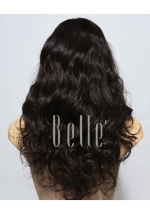 European Curly 100% Premium Hair Silk Top Lace Front Wig Brazilian Virgin Hair