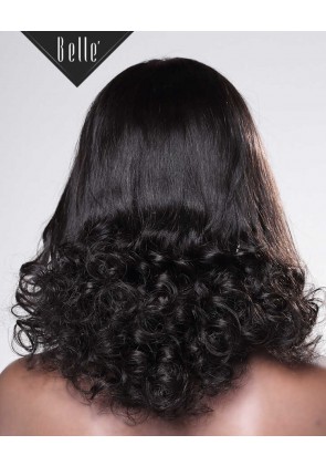 Half Spiral Curl Most Natural looking Silk Top Full Lace Wig Mongolian Virgin Hair