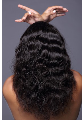 100% Best Human Hair Brazilian Virgin Hair Full Lace Wig Deep Body Wave