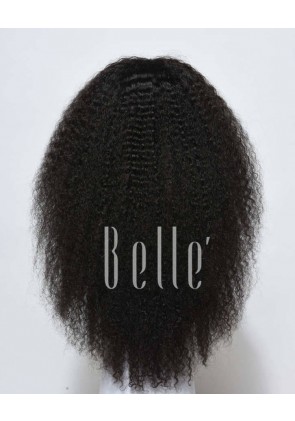100% Real Human Hair Brazilian Virgin Hair Afro Silk Top Full Lace Wig Jeri Curl