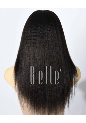 Glueless Full Lace Wigs Indian Remy Hair Kinky Straight